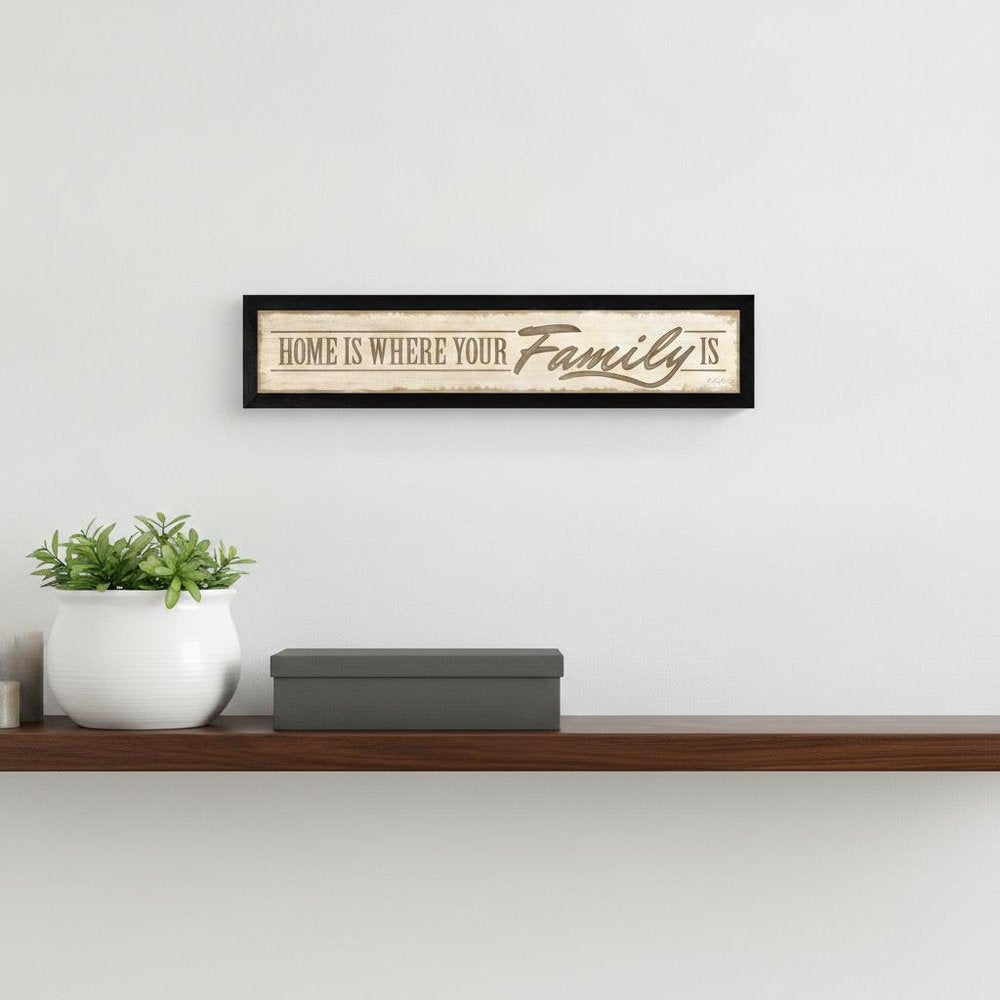 Home Is? 1 Black Framed Print Wall Art HomeRoots