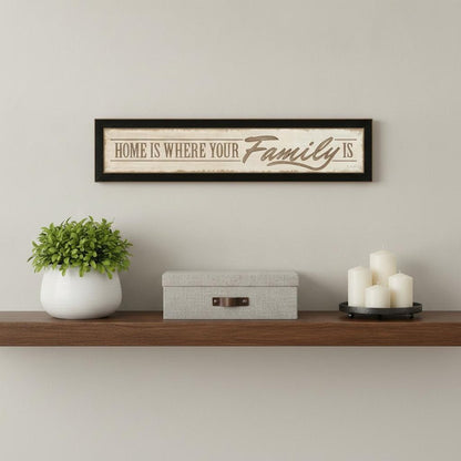 Home Is? 2 Black Framed Print Wall Art HomeRoots