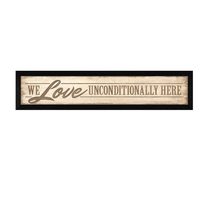 Love Unconditionally 1 Black Framed Print Wall Art HomeRoots