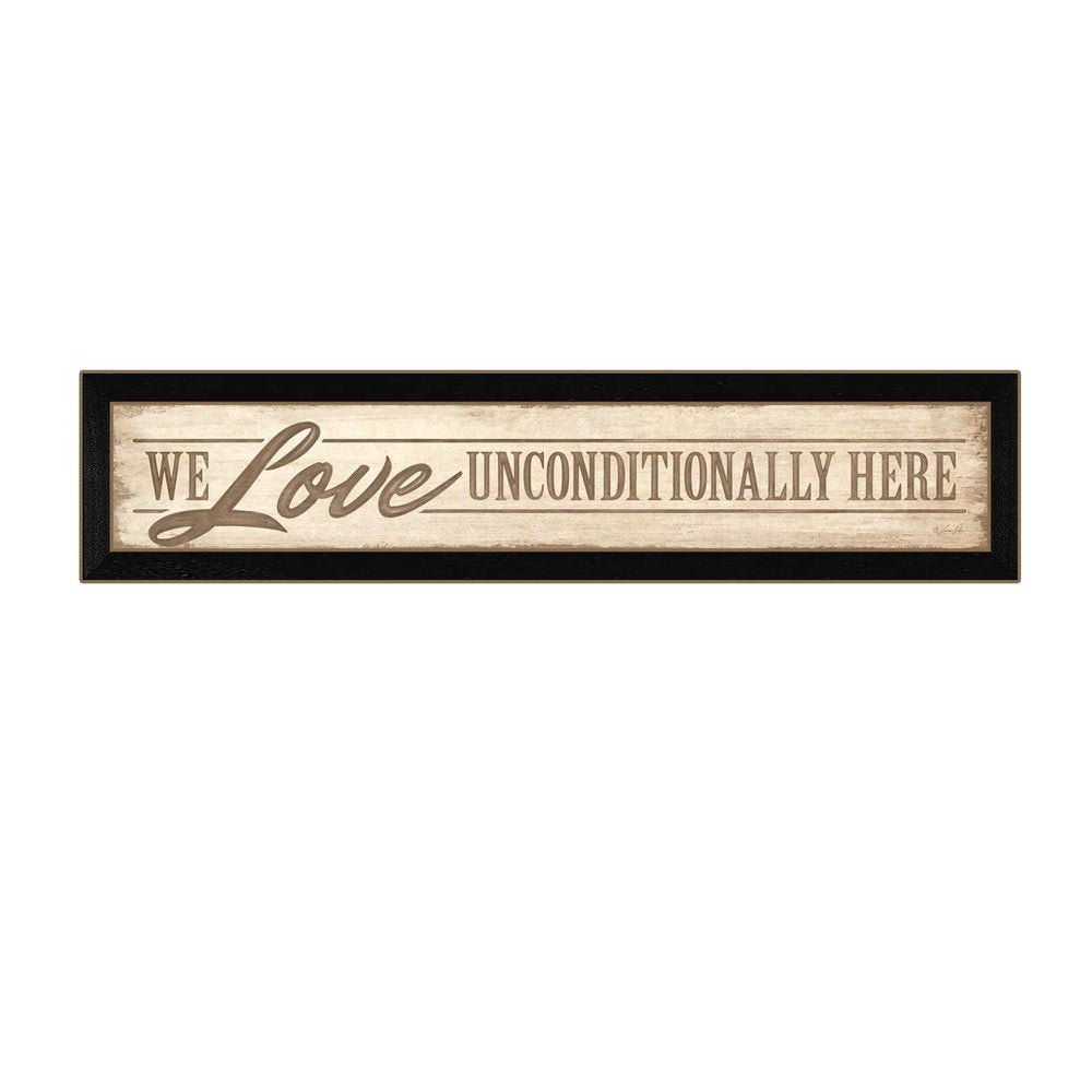 Love Unconditionally 2 Black Framed Print Wall Art HomeRoots