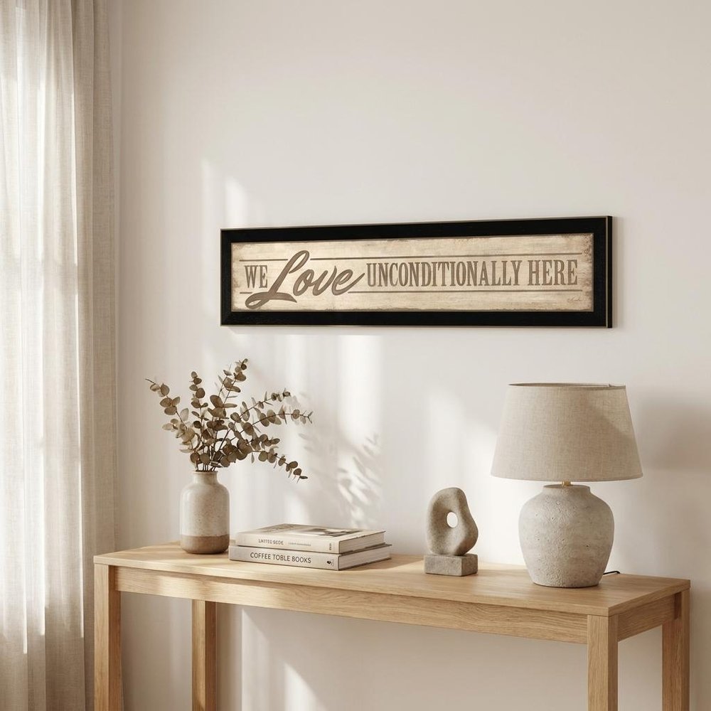 Love Unconditionally 2 Black Framed Print Wall Art HomeRoots