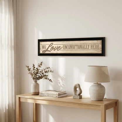 Love Unconditionally 2 Black Framed Print Wall Art HomeRoots