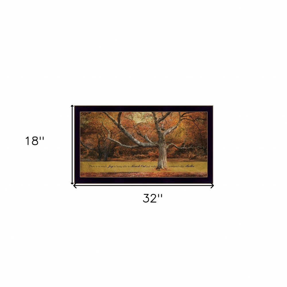 Reach Out 2 Black Framed Print Wall Art — view 3