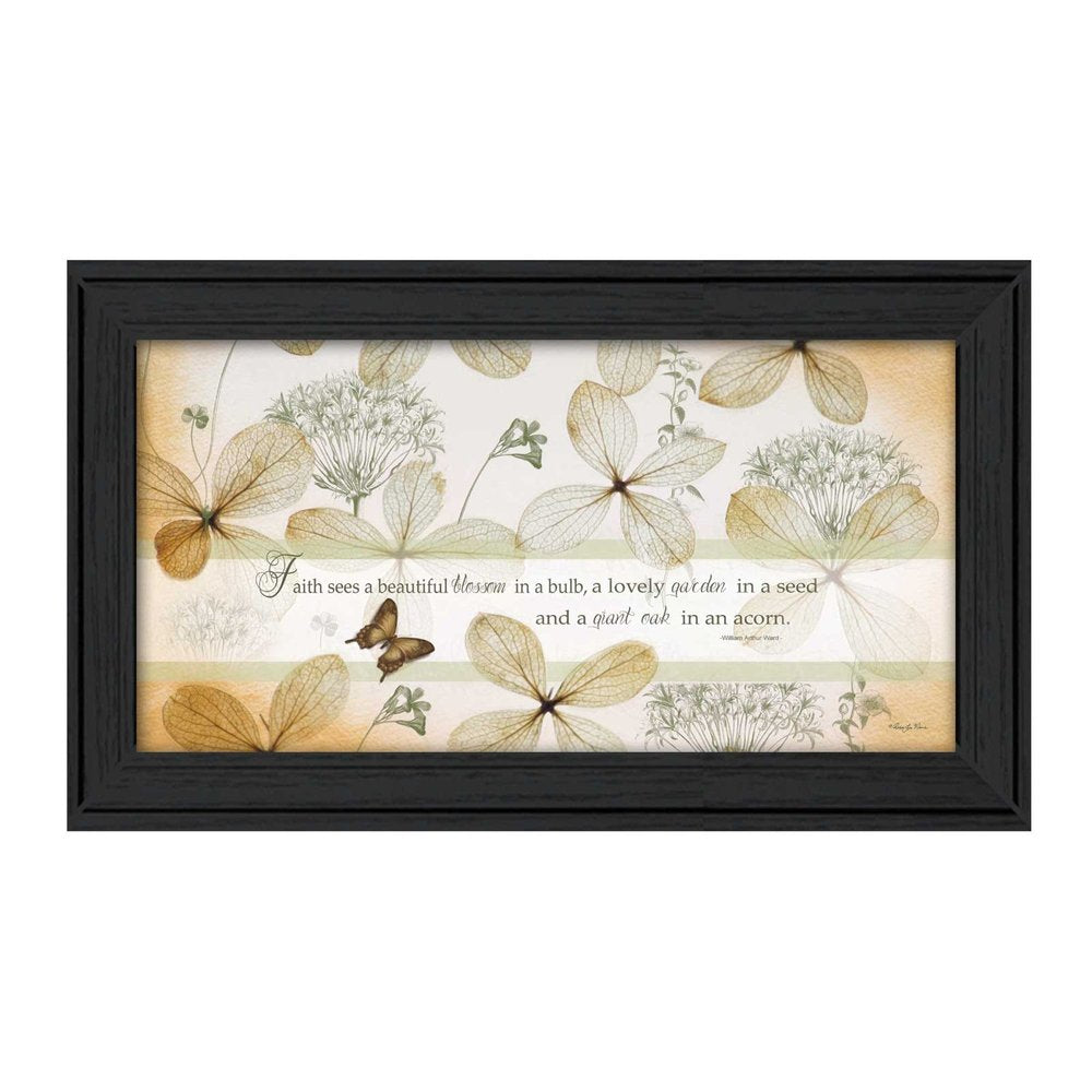 Faith Sees Black Framed Print Wall Art — view 1