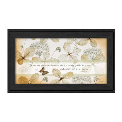 Faith Sees Black Framed Print Wall Art HomeRoots