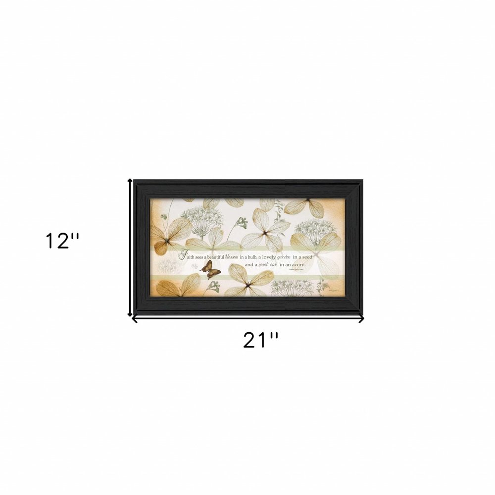 Faith Sees Black Framed Print Wall Art HomeRoots