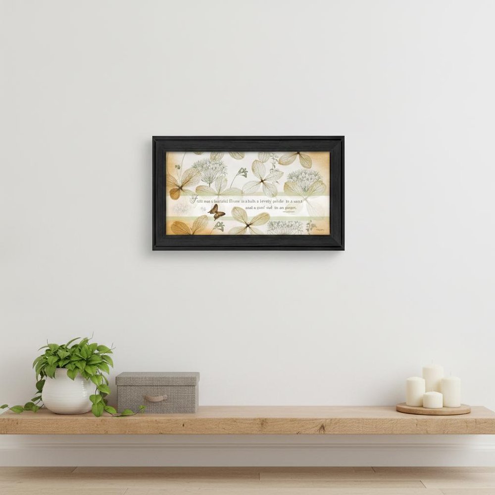 Faith Sees Black Framed Print Wall Art — view 4