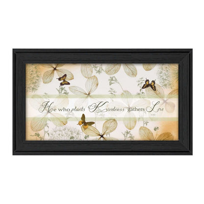 Plant Kindness Black Framed Print Wall Art HomeRoots