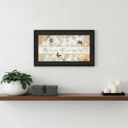 Plant Kindness Black Framed Print Wall Art HomeRoots