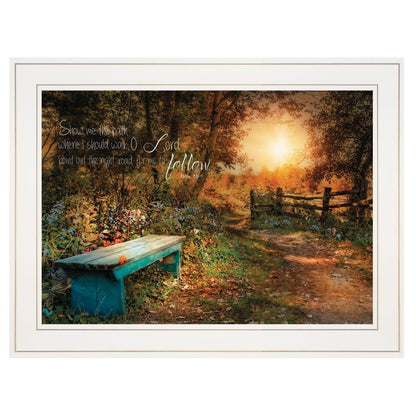 Show Me the Path 1 White Framed Print Wall Art HomeRoots