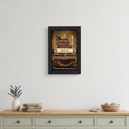 Learn from Yesterday Black Framed Print Wall Art HomeRoots