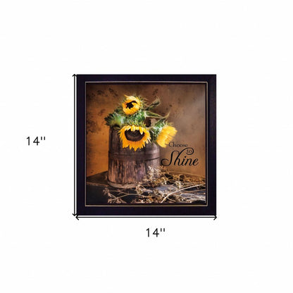 Choose to Shine Black Framed Print Wall Art HomeRoots