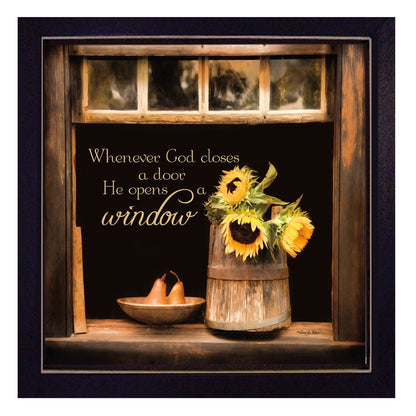 God Opens Windows Black Framed Print Wall Art HomeRoots