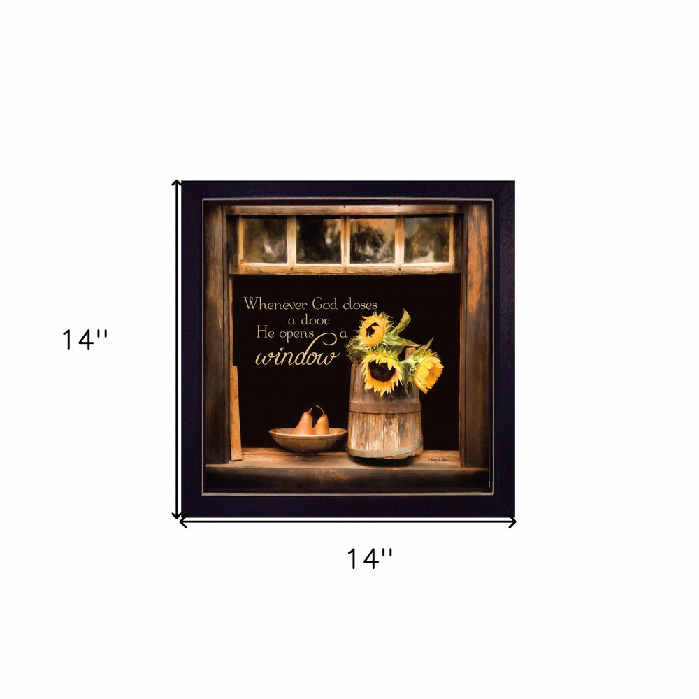 God Opens Windows Black Framed Print Wall Art HomeRoots