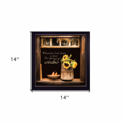God Opens Windows Black Framed Print Wall Art HomeRoots