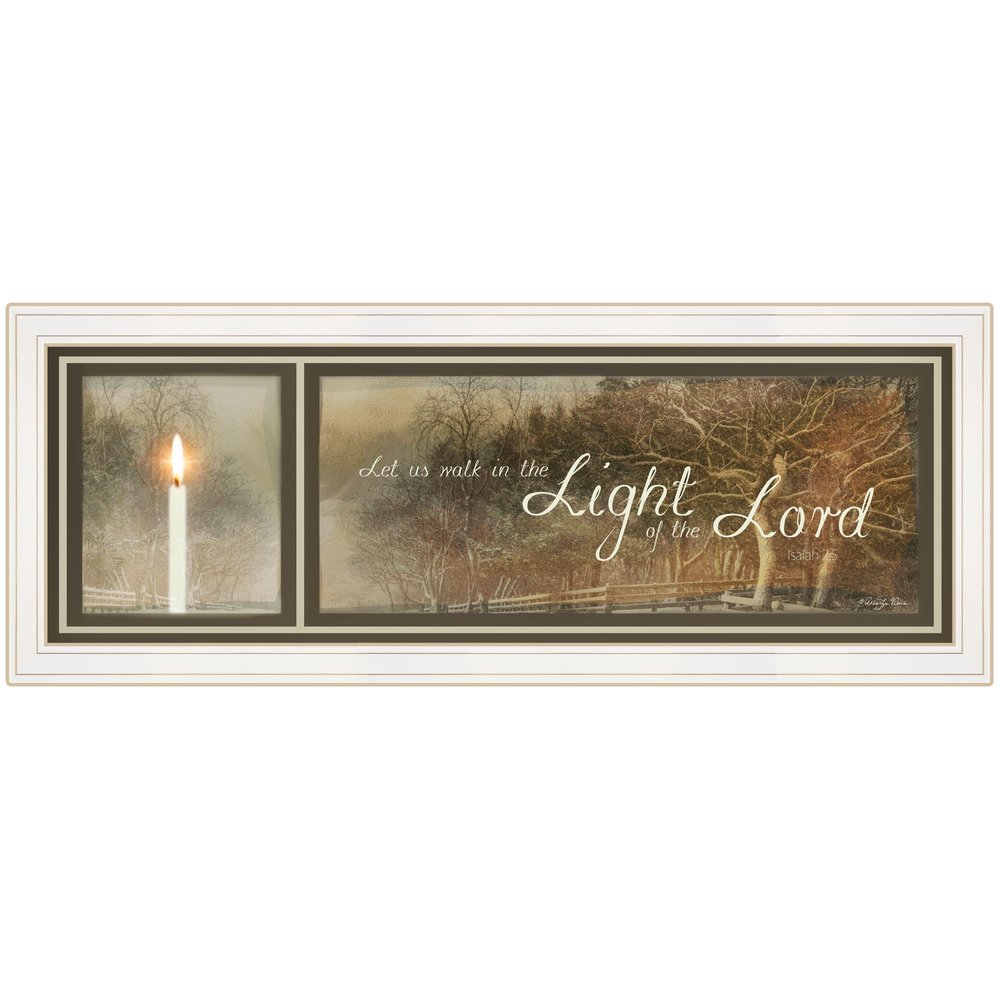 Walk in the Light 2 White Framed Print Wall Art — view 1