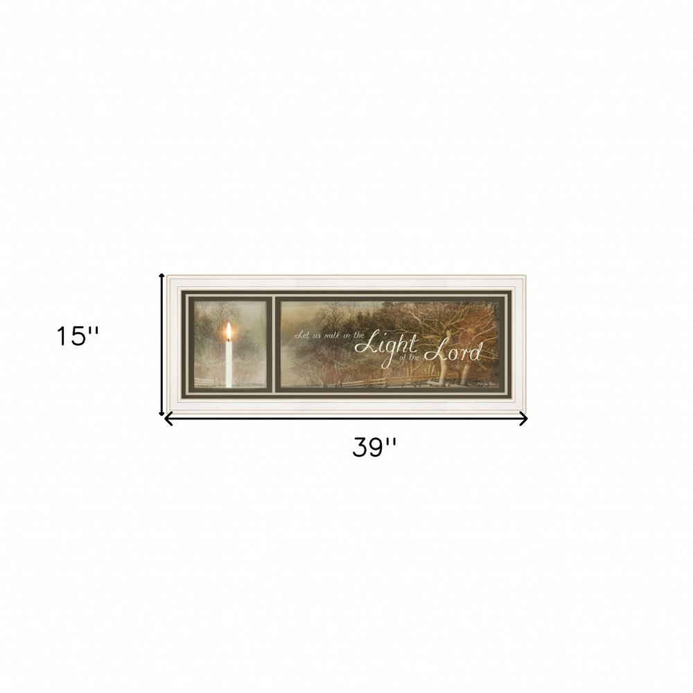 Walk in the Light 2 White Framed Print Wall Art HomeRoots