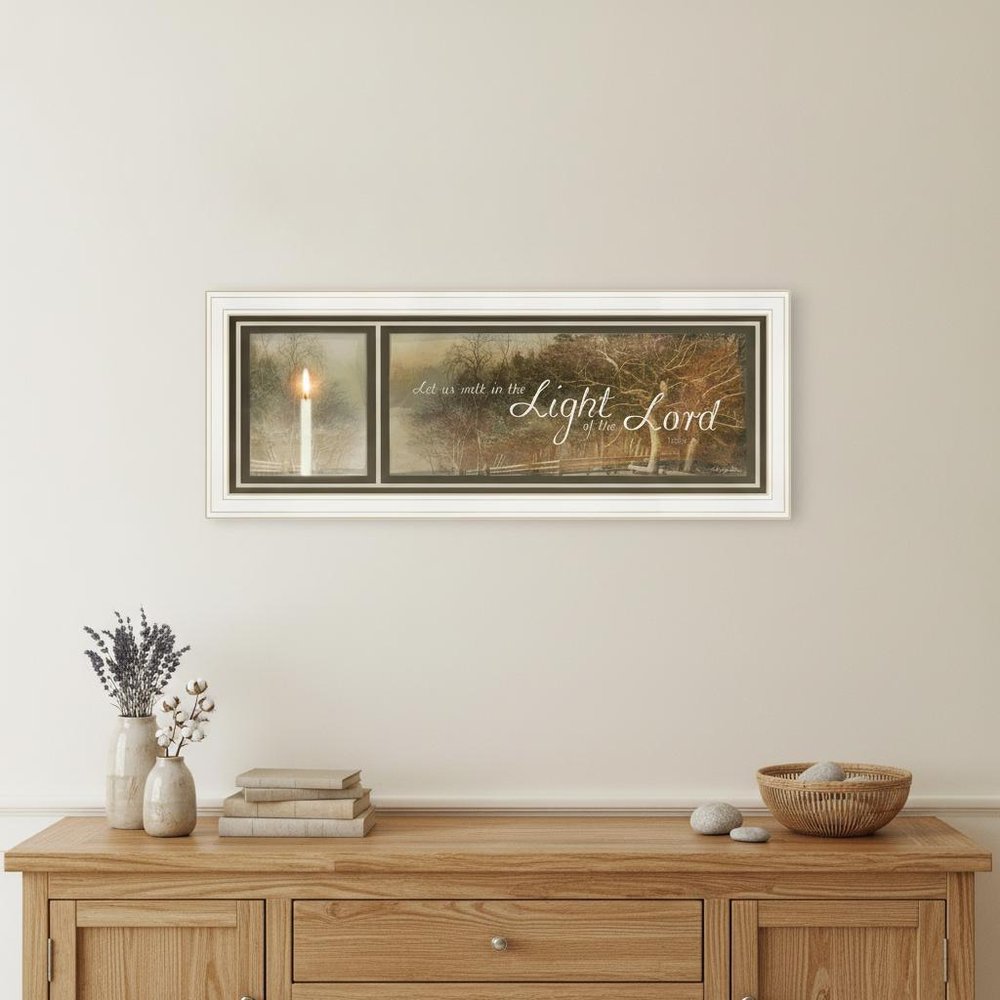 Walk in the Light 2 White Framed Print Wall Art — view 5