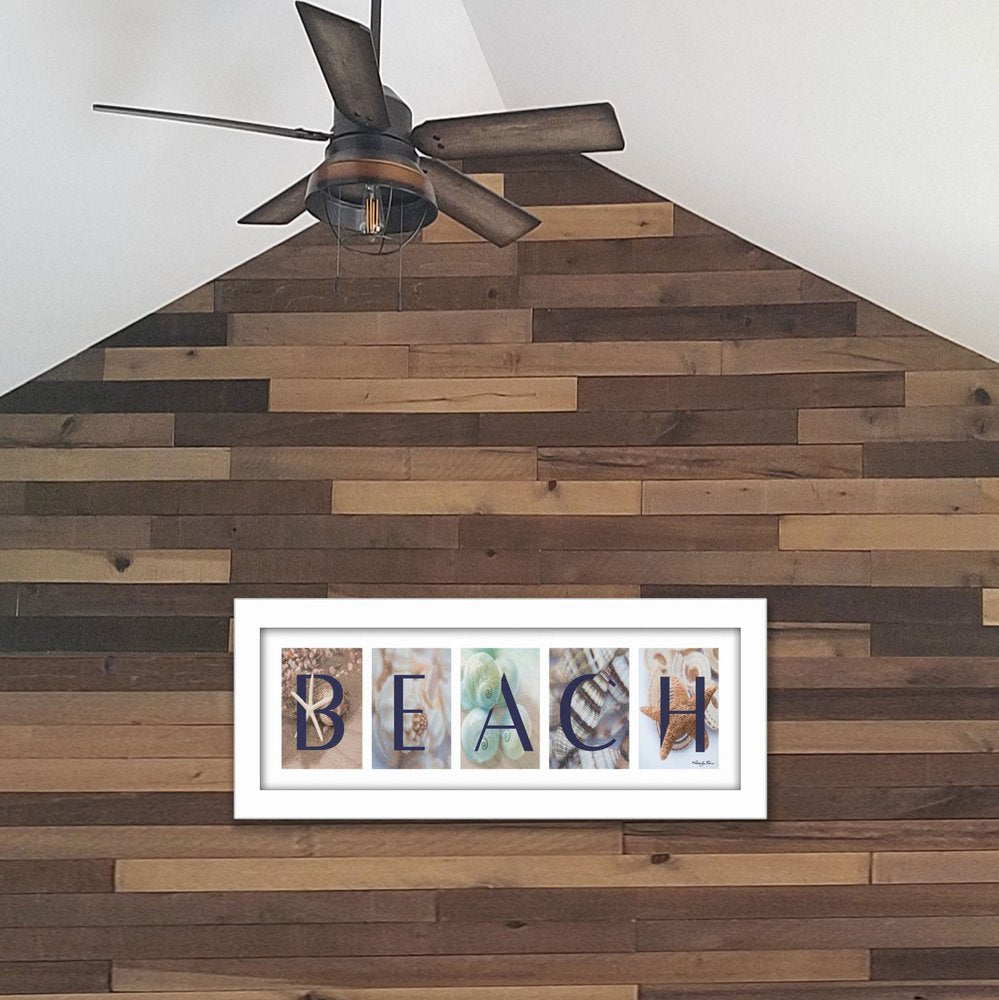 Beach 5 White Framed Print Wall Art — view 2