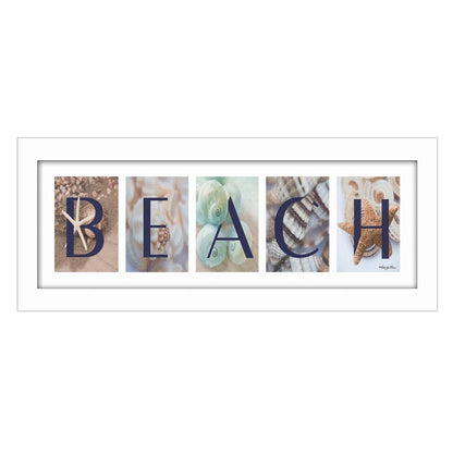 Beach 5 White Framed Print Wall Art HomeRoots