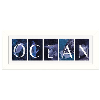 Ocean 1 White Framed Print Wall Art HomeRoots