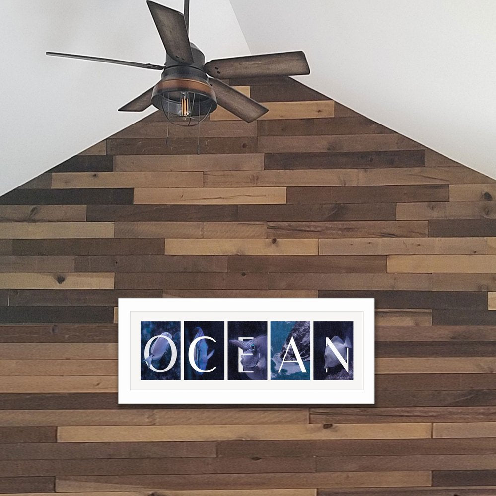 Ocean 2 White Framed Print Wall Art — view 2