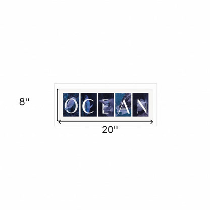 Ocean 2 White Framed Print Wall Art HomeRoots