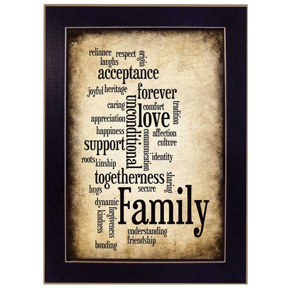 Family I Black Framed Print Wall Art — view 1