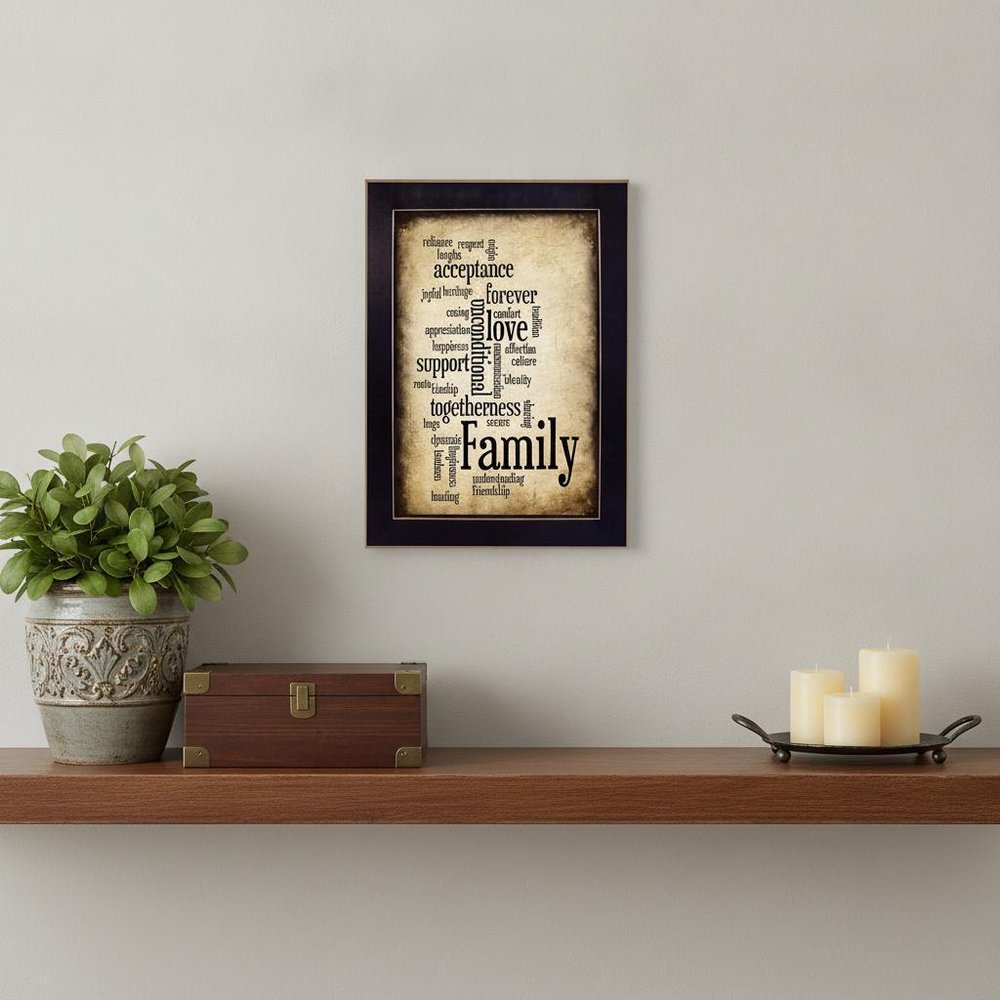Family I Black Framed Print Wall Art — view 5