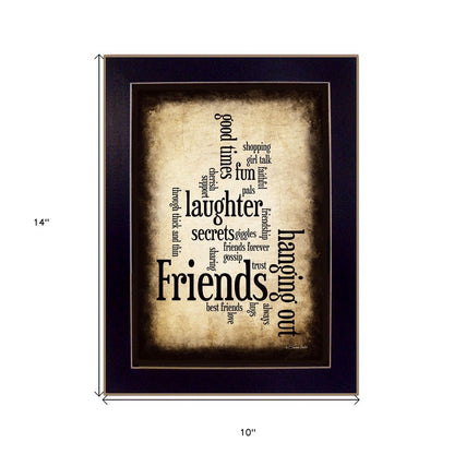 Friends I Black Framed Print Wall Art HomeRoots