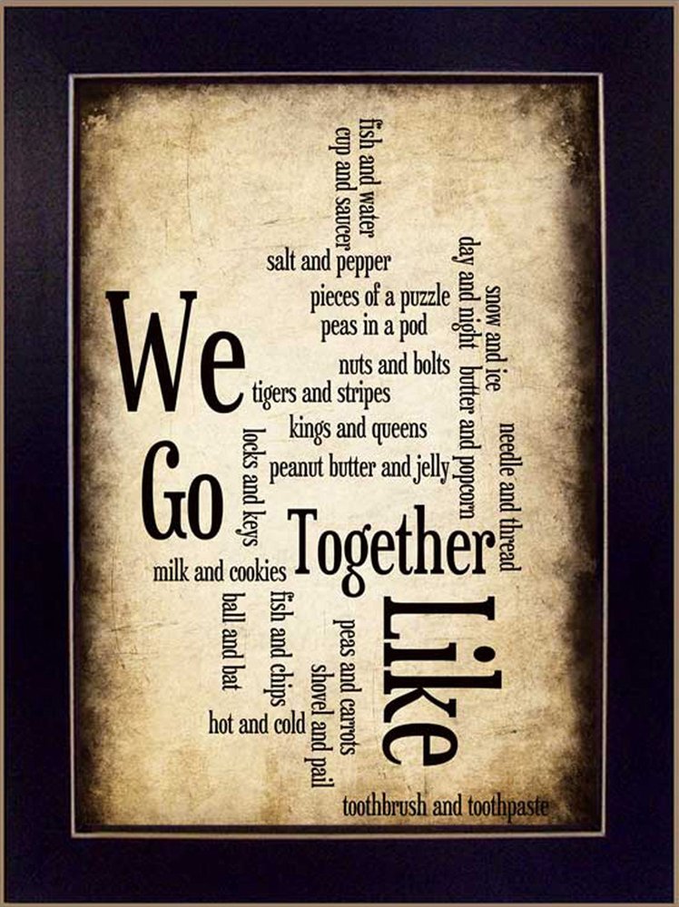 We Go Together I Black Framed Print Wall Art — view 1