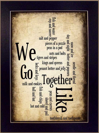 We Go Together I Black Framed Print Wall Art HomeRoots