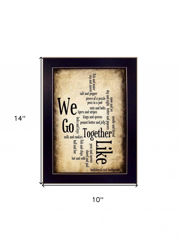 We Go Together I Black Framed Print Wall Art HomeRoots