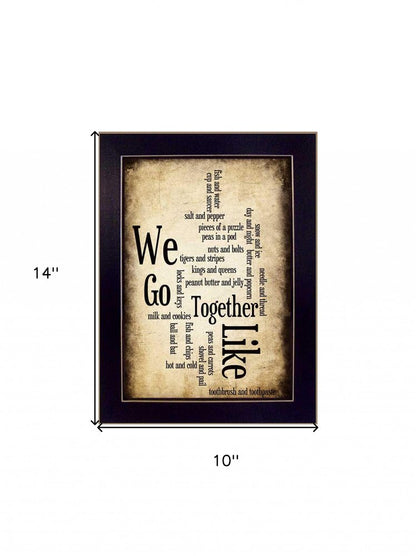 We Go Together I Black Framed Print Wall Art HomeRoots