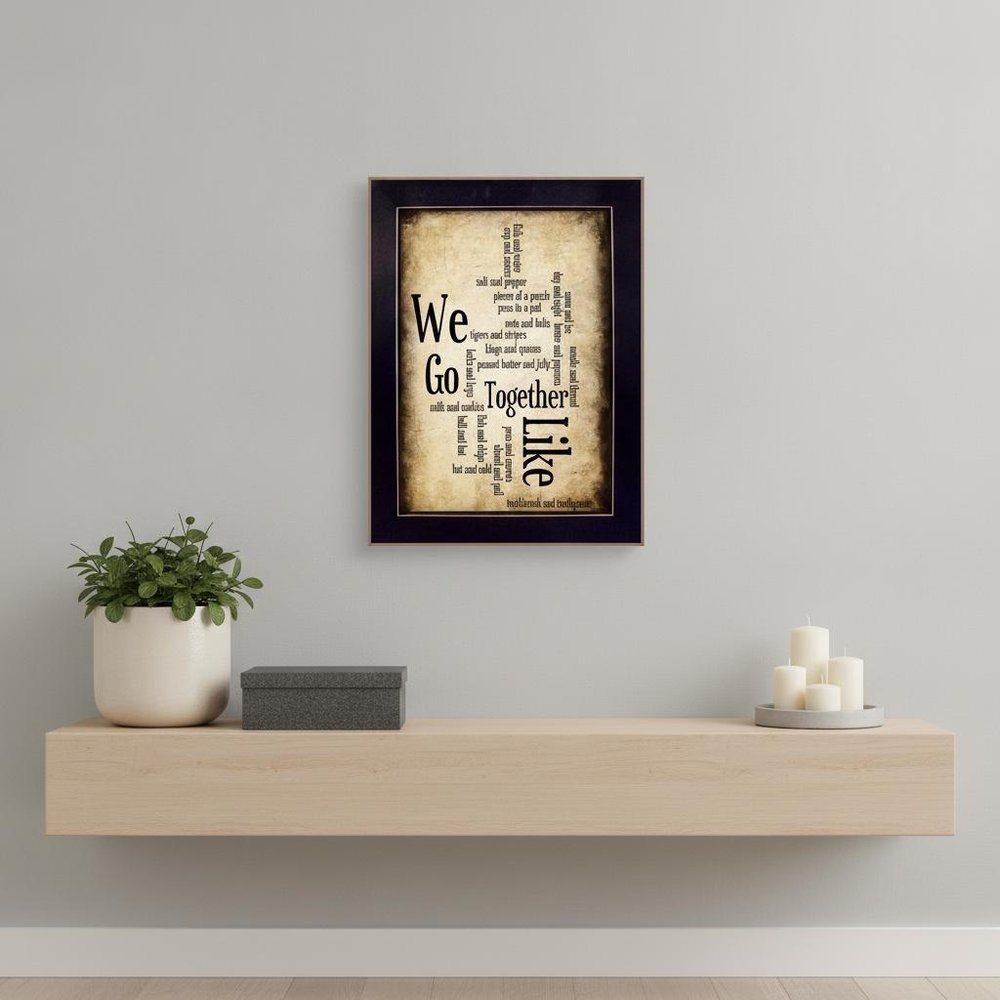 We Go Together I Black Framed Print Wall Art — view 5