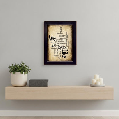 We Go Together I Black Framed Print Wall Art HomeRoots