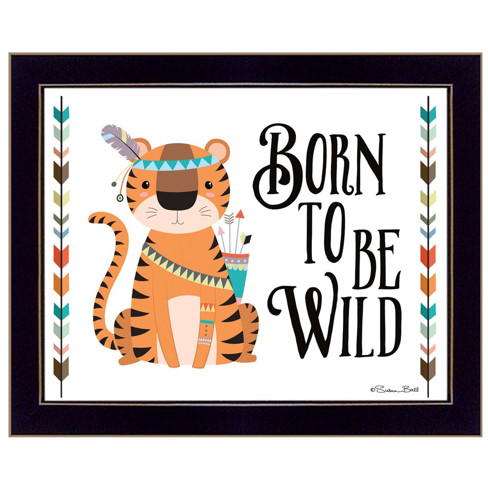 Born to be Wild 1 Black Framed Print Wall Art HomeRoots