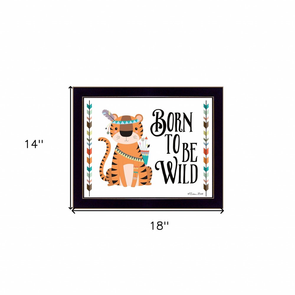 Born to be Wild 1 Black Framed Print Wall Art — view 4