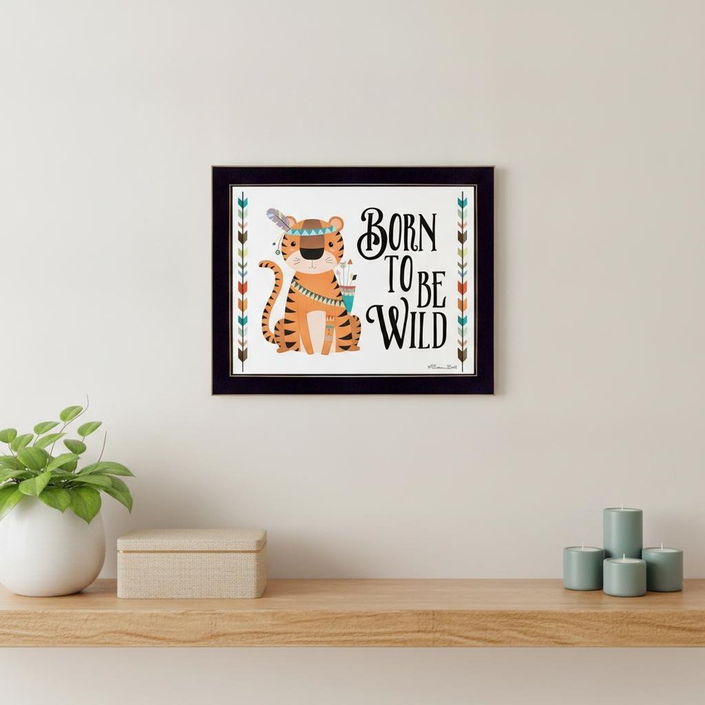 Born to be Wild 1 Black Framed Print Wall Art — view 8