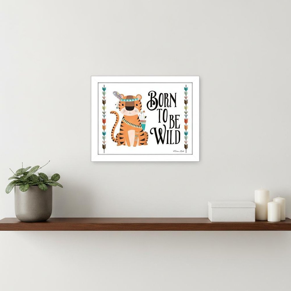 Born to be Wild 2 White Framed Print Wall Art — view 4