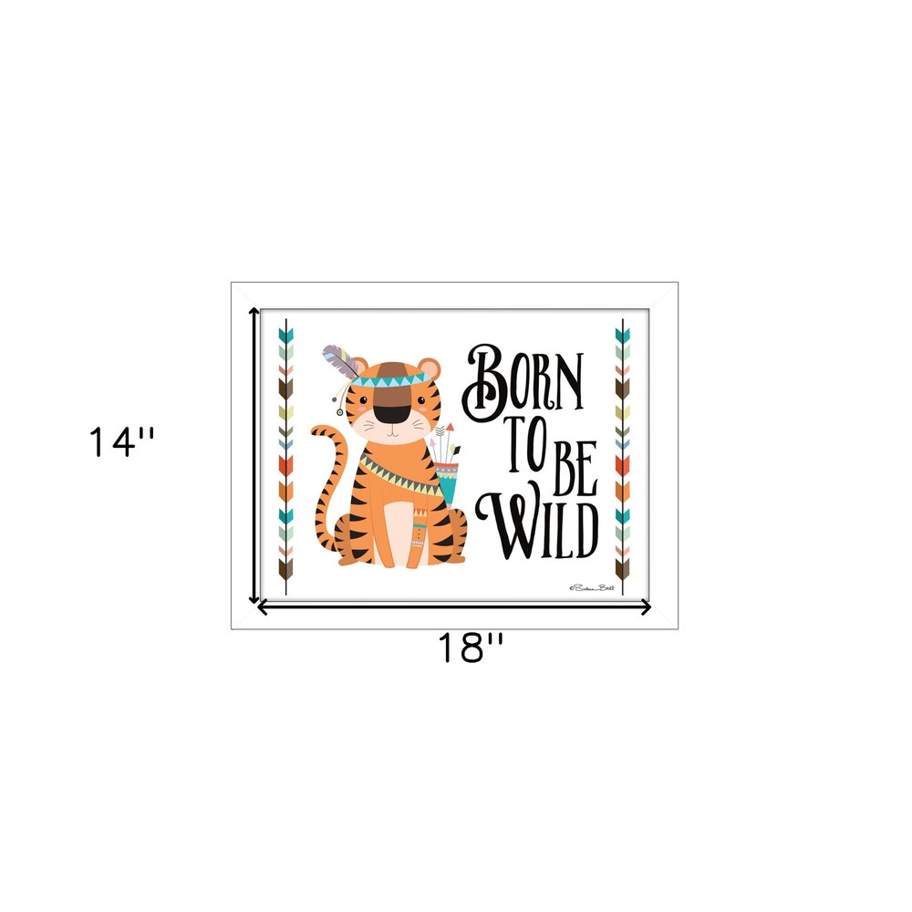 Born to be Wild 2 White Framed Print Wall Art — view 3