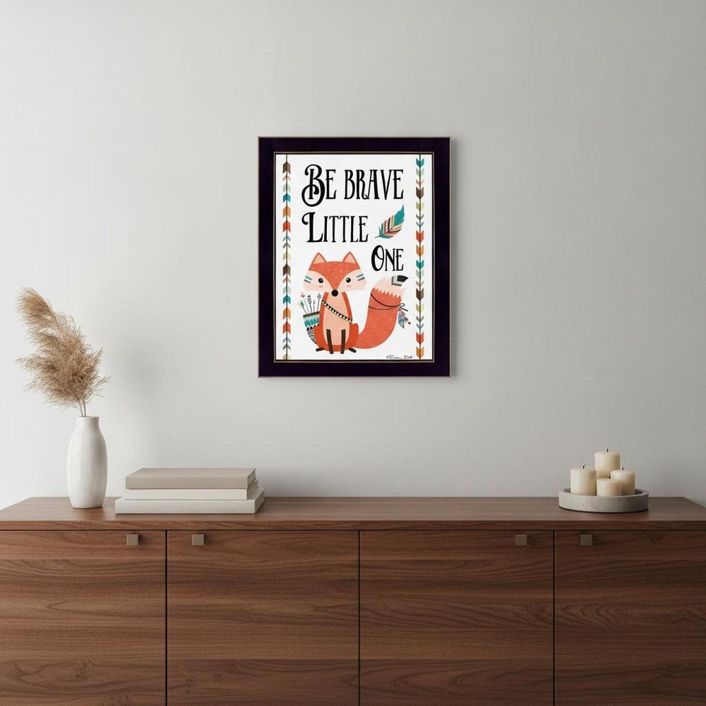 Be Brave Little One 1 Black Framed Print Wall Art HomeRoots