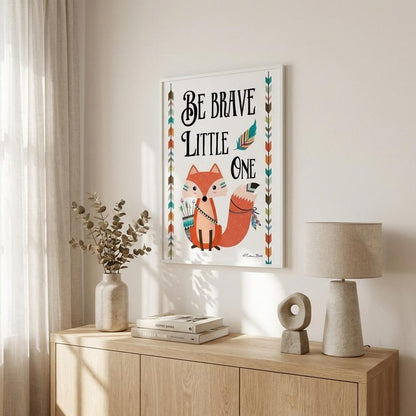 Be Brave Little One 2 White Framed Print Wall Art HomeRoots