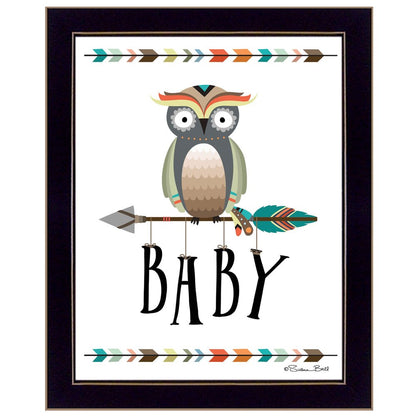 Owl Baby 1 Black Framed Print Wall Art HomeRoots