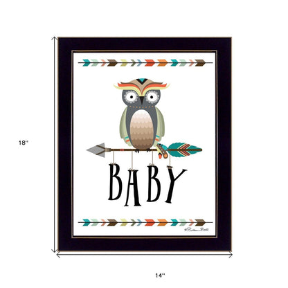 Owl Baby 1 Black Framed Print Wall Art HomeRoots