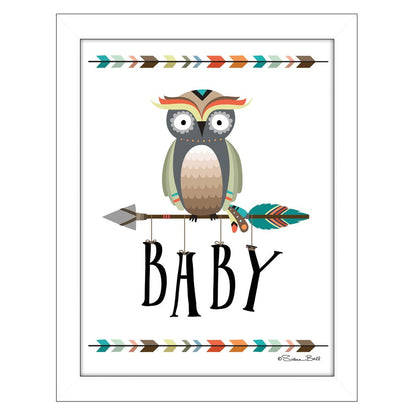 Owl Baby 2 White Framed Print Wall Art HomeRoots