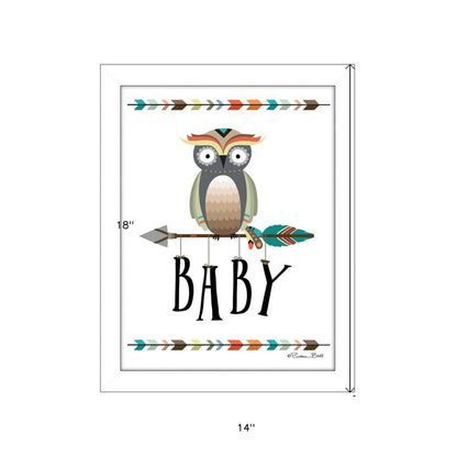 Owl Baby 2 White Framed Print Wall Art HomeRoots