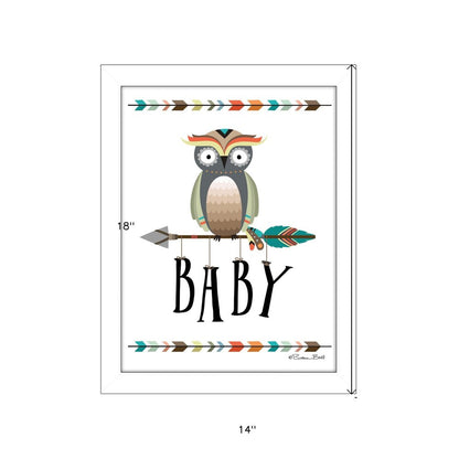 Owl Baby 2 White Framed Print Wall Art HomeRoots