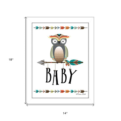 Owl Baby 2 White Framed Print Wall Art HomeRoots
