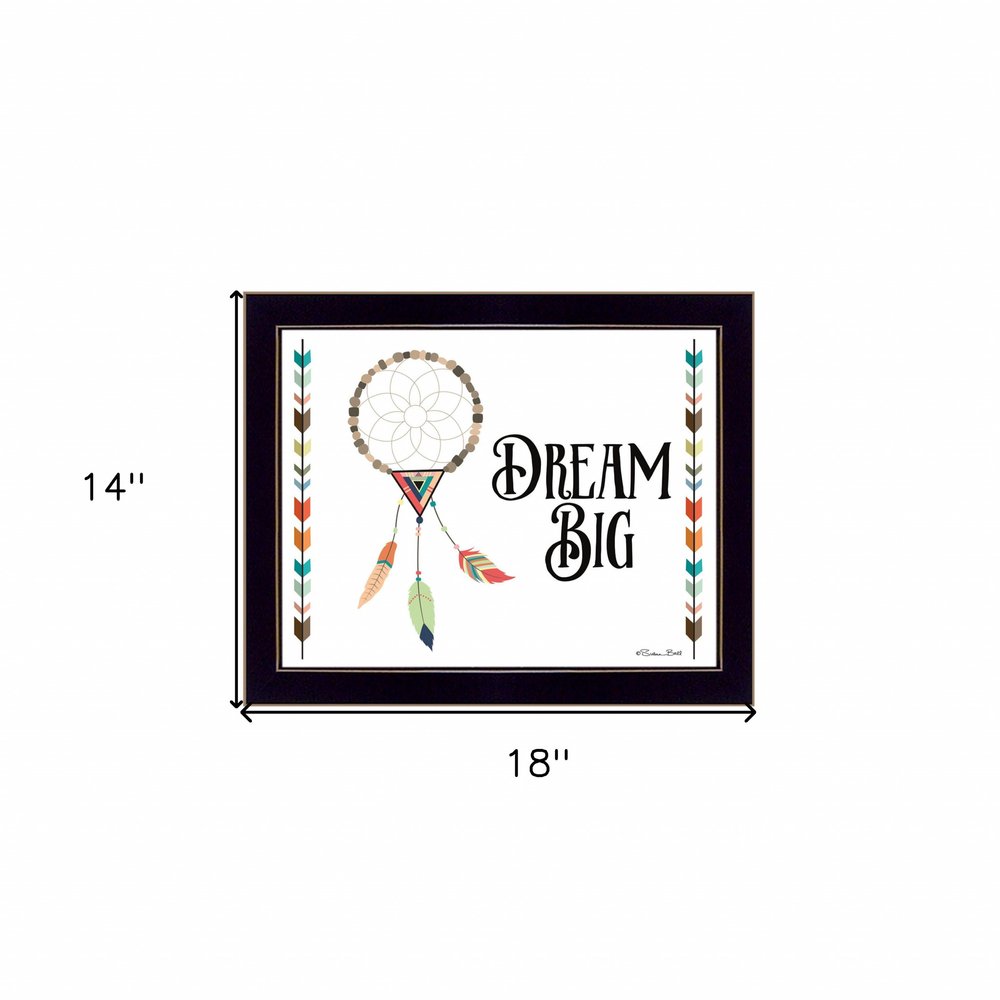 Dream Big 1 Black Framed Print Wall Art — view 3